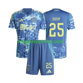 Completo Calcio AFC Ajax Wout Weghorst 25 Bambino Divisa Trasferta 2024-2025